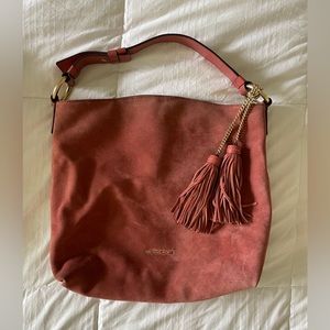 Michael Kors pink suede bag